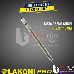 LAKONI PRO Double Ended Bit PH2 X 110 MM Mata Obeng Angin PH2X110MM