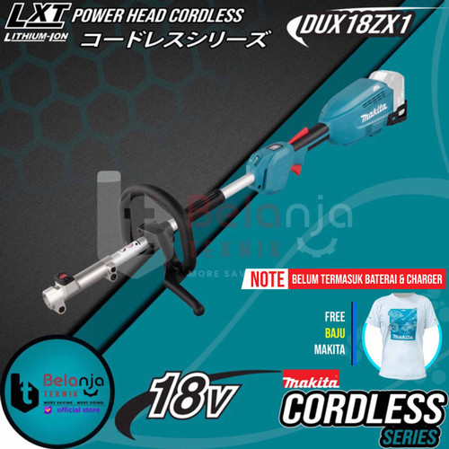 Makita Multi Function Power Head DUX18ZX1 Cordless 18V Potong Rumput