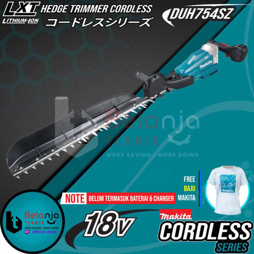 Makita Hedge Trimmer Cordless DUH754SZ 18V DUH 754 Mesin Potong Dahan