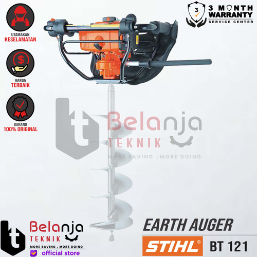 Stihl Earth Auger BT 121 Mesin Bor Penggali Tanah BT121 Unit Only