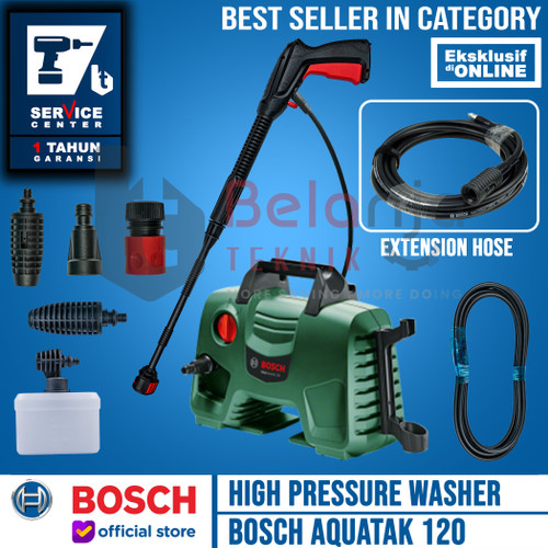 Bosch Jet Cleaner Aquatak 120 1500W Extension Hose 6 Meter AQT 120 Bar