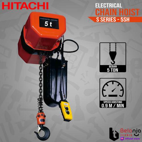 HITACHI Electric Chain Hoist 5SH 5 Ton Katrol Elektrik 5 SH 5Ton