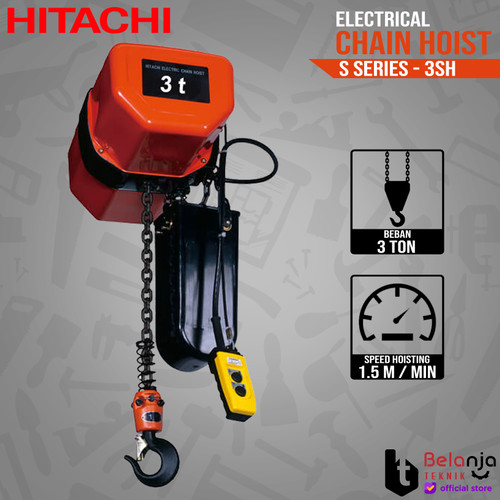 HITACHI Electric Chain Hoist 3SH 3 Ton Katrol Elektrik 3 SH 3Ton