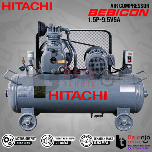 HITACHI Air Compressor Bebicon 1.5P-9.5V5A 2 HP Kompresor Angin 2HP