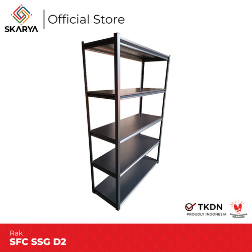 Rak Besi Libie Metal Rack SFC SSG D2 Hitam (Baru)