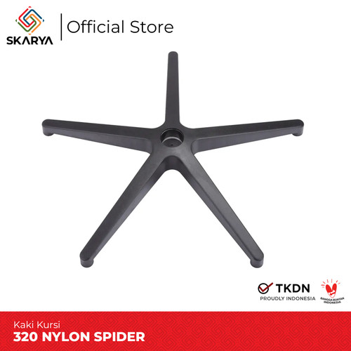 Kaki Kursi Kantor SPIDER 320 Nylon Tanpa Roda (Baru)