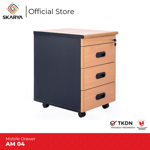 Mobile drawer Nakas Bedside Meja Samping Rak Laci Nakas AM 04 (Baru)