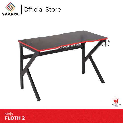 Meja Gaming Meja Komputer Meja Kerja Floth 2 (Baru)