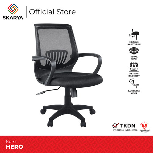 [KHUSUS KURIR TOKO] Kursi Kantor Kursi Gaming Hero (Baru)