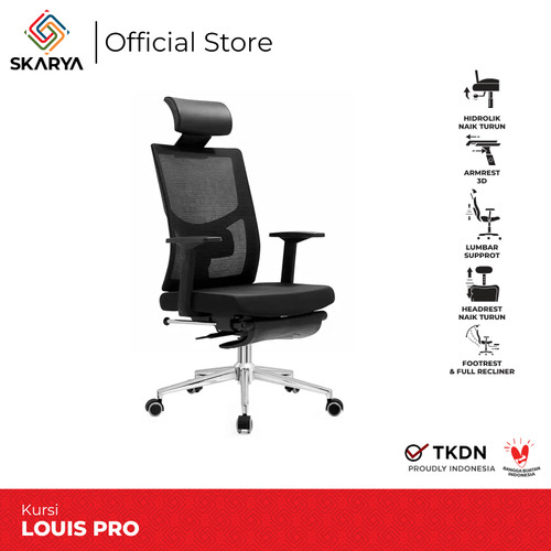 Kursi kantor , Kursi Jaring , Kursi Gaming LOUIS PRO Chair (Baru)