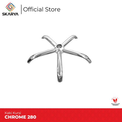 Kaki Kursi Kantor Besi Chrome 280 (Baru)