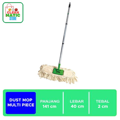 DUST MOP MULTI PIECE - Pendorong Debu Lantai Dengan Tongkat 3 Bagian