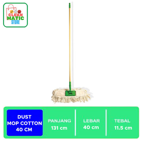 PENDORONG DEBU 40CM BAHAN COTTON (DUST MOP COTTON 40CM)