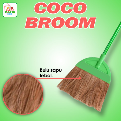 Clean Matic - Coco Broom ( Sapu Sabut Kelapa )