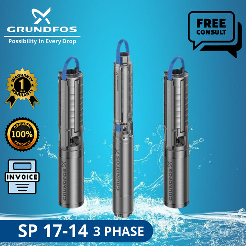 Pompa Submersible Grundfos SP 17-14 + CTK 3 Phase