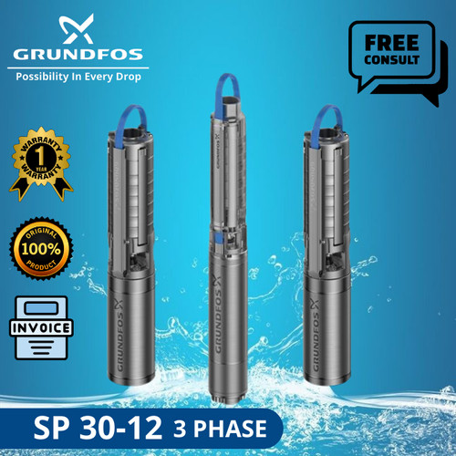 Pompa Submersible Grundfos SP 30-12 + CTK 3 Phase