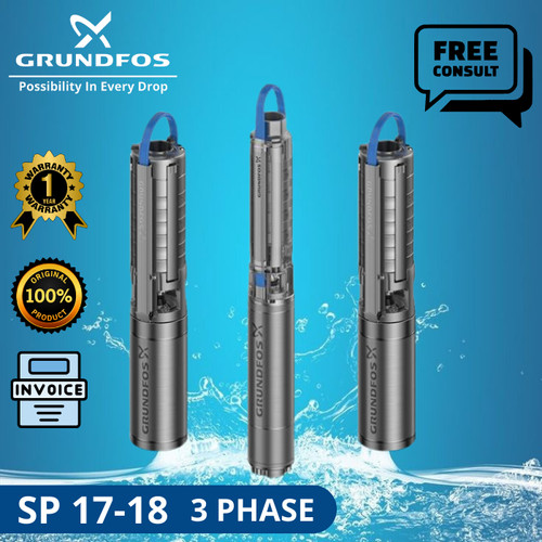 Pompa Submersible Grundfos SP 17-18 + CTK 3 Phase