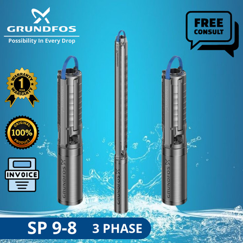 Pompa Submersible Grundfos SP 9-8 + CTK 3 Phase