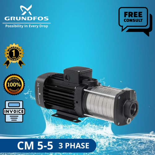 POMPA AIR GRUNDFOS CM 5-5 3 PHASE SS 304