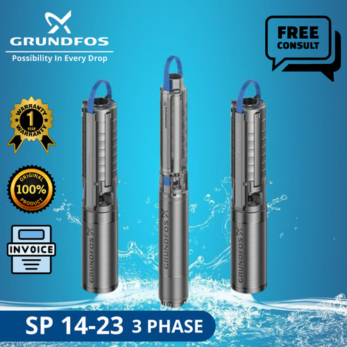 POMPA AIR SUBMERSIBLE GRUNDFOS SP 14-23 + CTK 3 PHASE