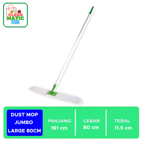 Clean Matic - Pendorong Debu Dust Mop Jumbo Large