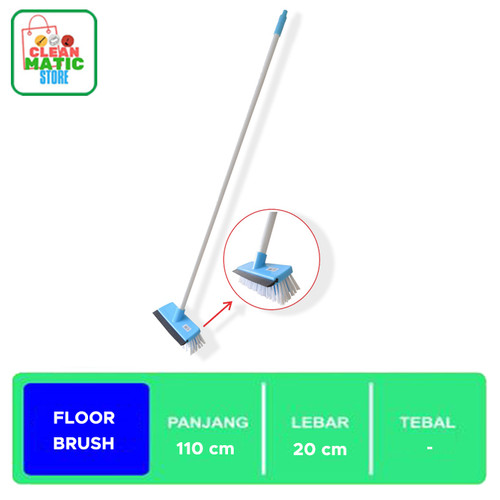 Floor Brush Sikat Lantai + Pendorong Air