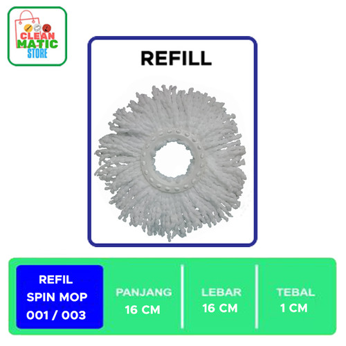 Refill Spin Mop 001 / 003 (Isi Ulang Alat Pel)