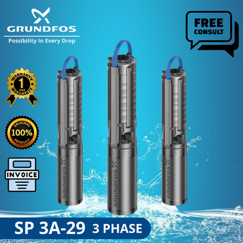 POMPA AIR SUBMERSIBLE GRUNDFOS SP 3A-29 3 PHASE + CTK