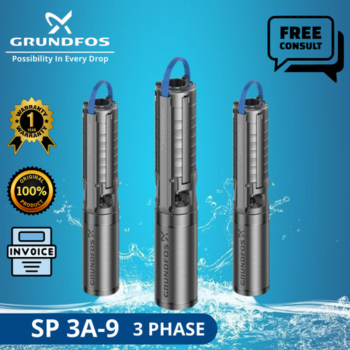 POMPA AIR SUBMERSIBLE GRUNDFOS SP 3A-9 3 PHASE + CTK