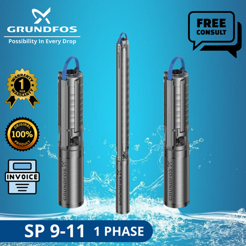 POMPA AIR SUBMERSIBLE GRUNDFOS SP 9-11 1 PHASE + CTK