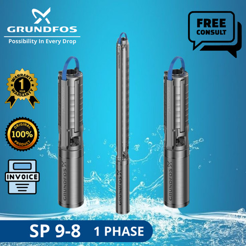 POMPA AIR SUBMERSIBLE GRUNDFOS SP 9-8 1 PHASE + CTK