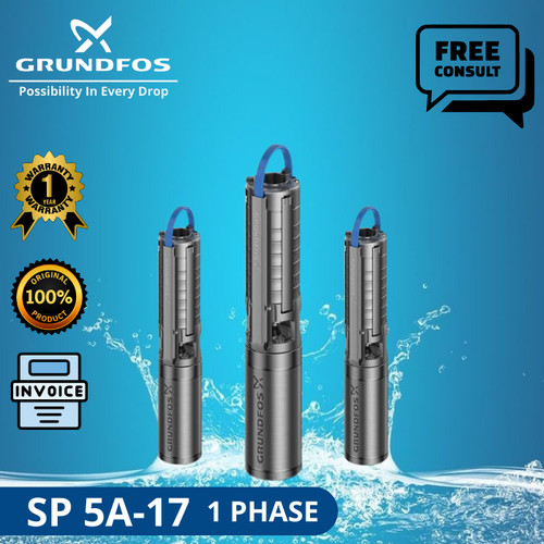 POMPA AIR SUBMERSIBLE GRUNDFOS SP 5A-17 1 PHASE + CTK