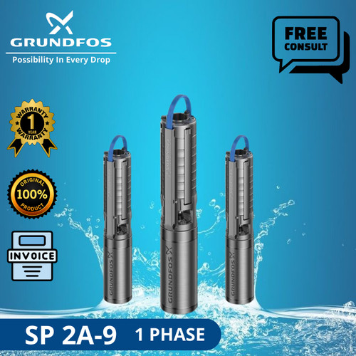 POMPA SUBMERSIBLE GRUNDFOS SP 2A-9 1 PHASE + CTK