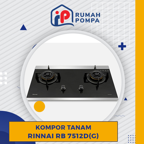 Kompor Tanam 2 Tungku Rinnai RB 7512D(G)