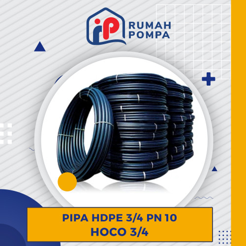 Pipa HDPE 3/4 (20mm) PN 10 Pipa Merk Hoco 100 Meter