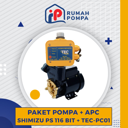 Paket Pompa + APC Untuk Pompa Booster Shimi PS 116 BIT