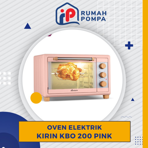 Oven Listrik Kirin Low Watt KBO 200 Pink