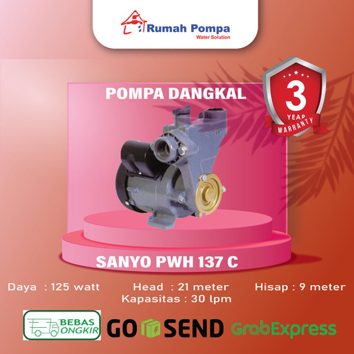 PWH 137C-S Pompa Air Sumur Dangkal Sanyo SURABAYA