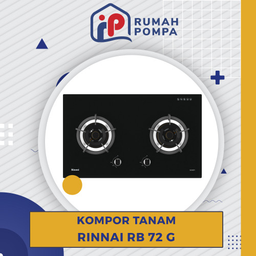 Kompor Tanam 2 Tungku Rinnai RB-72G