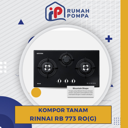 Kompor Tanam 3 Tungku Rinnai RB-773 RO(G)