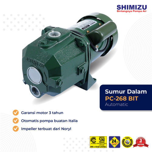 POMPA AIR JETPUMP SHIMIZU PC 268 BIT NT I TANPA TABUNG