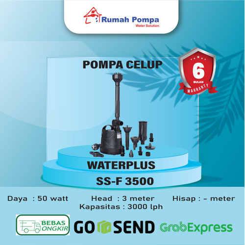 Pompa Celup Kolam Ikan | Waterplus SS-F 3000