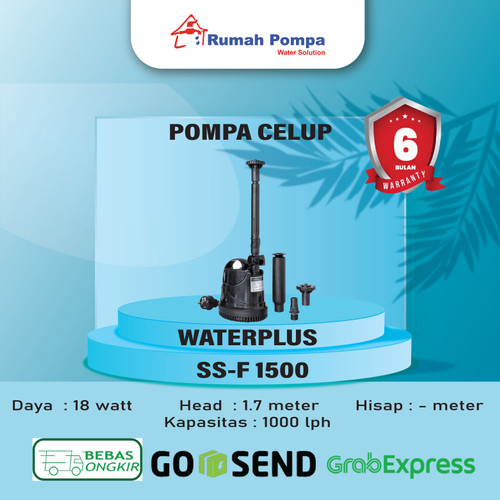 Pompa Celup Kolam Ikan | Waterplus SS-F 1500