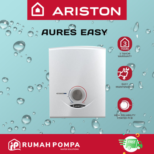 Water Heater Electric Ariston Pemanas Air Listrik Instan Aures Easy