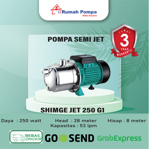 Pompa Semi Jet Stainless SHIMGE JET 250 G1