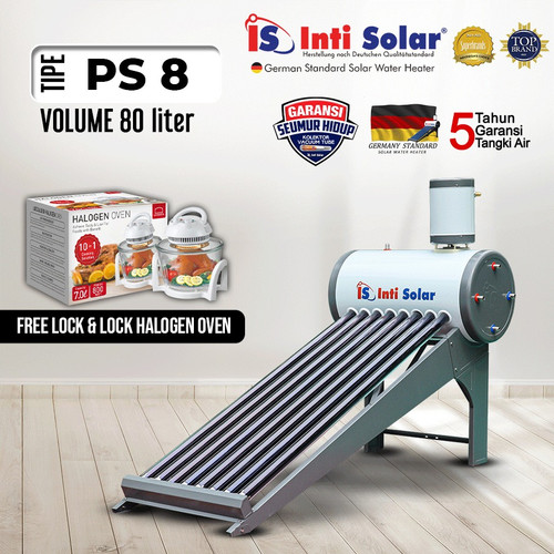 Solar Water Heater Pemanas Air Tenaga Surya INTI SOLAR PS 8 80 liter