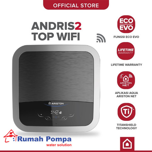 Pemanas Air Listrik | Water Heater Ariston Andris2 AN2 TOP 15 350 Wifi