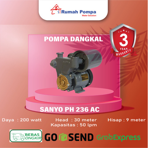 PH 236AC Pompa Air Dangkal Sanyo