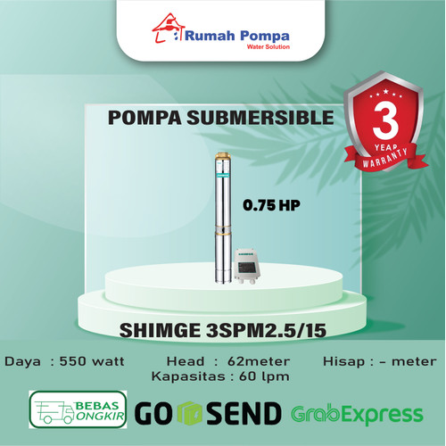 Pompa Submersible 3 Inc SHIMGE 3SPM2.5/15