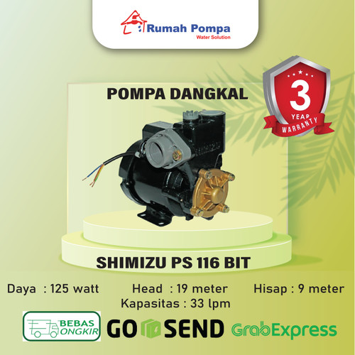 POMPA AIR SHIMIZU PS-116 BIT ORIGINAL MURAH